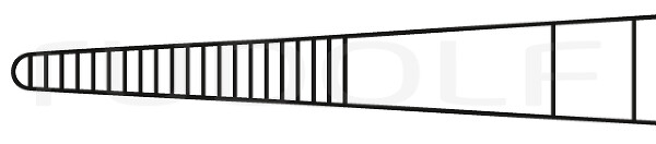 RU 3164-01 / Delicate Haemostatic Frcps, Moynihan Curved Sideways, 13,5cm/5 1/4"