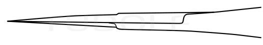 RU 2240-11 / Microtijera Westcott, Recta, A/A Para Tenotomia, 10 cm