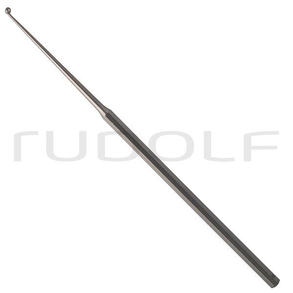 RU 7903-10 / Curette Buck, Figure 0,Curved, Blunt, I Ø 1.5 mm, O Ø 2.7 mm, 14.5 cm - 5 3/4"
