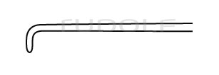 RU 8825-09 / Krayenbühl Nerve Hook, 18,5cm
 - 7 1/4"