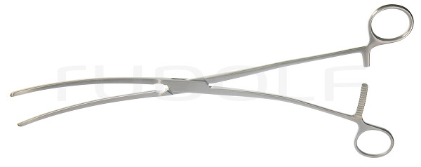 RU 7618-31 / Pinza Cardiovascolare De Bakey, Curva Per Aneurisma Dell'aorta, 31cm