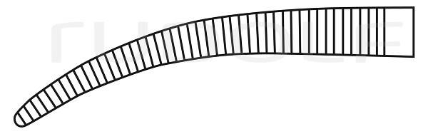 RU 3071-14 / Feine Arterienklemme Crile, Gebogen, 14,5 cm
