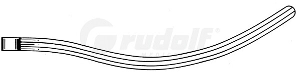 RU 6551-25 / Pinza Intestinal Kocher, Curva, 25 cm
