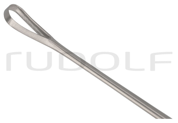 RU 7322-12 / Curetta Uterina Recamier, Rigida, Tagl. 31,0 cm, Fig. 5,12 mm