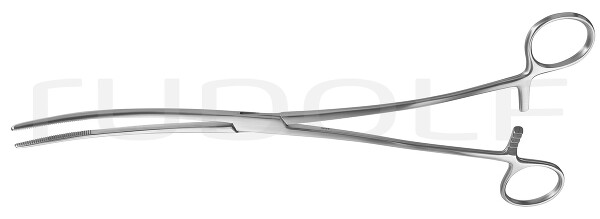 RU 3891-26 / Pinza Per Tamponeamento Bozemann, Curva 26,0 cm