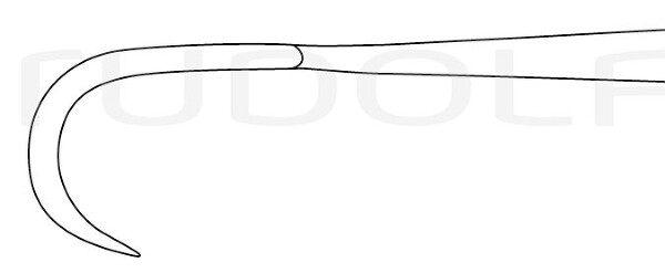 RU 4506-03 / Écarteur Kocher, Pointu, 3 Dents 22,5 cm