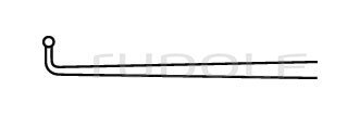 RU 8836-17T / Probe, Ball Point, 90°, Titan, Fig. 17 19 cm - 7 1/2",