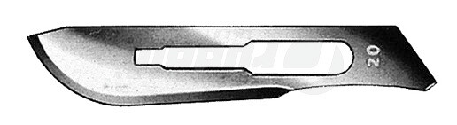 RU 4852-20 / Lame Per Bisturi Fig. 20 Conf. 100 Sterili