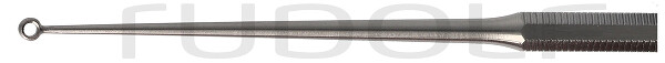 RU 7902-10 / Cureta Buck, Fig. 0,Recta, Aguda, I Ø 1.5 mm, E Ø 2.7 mm, 14.5 cm - 5 3/4"