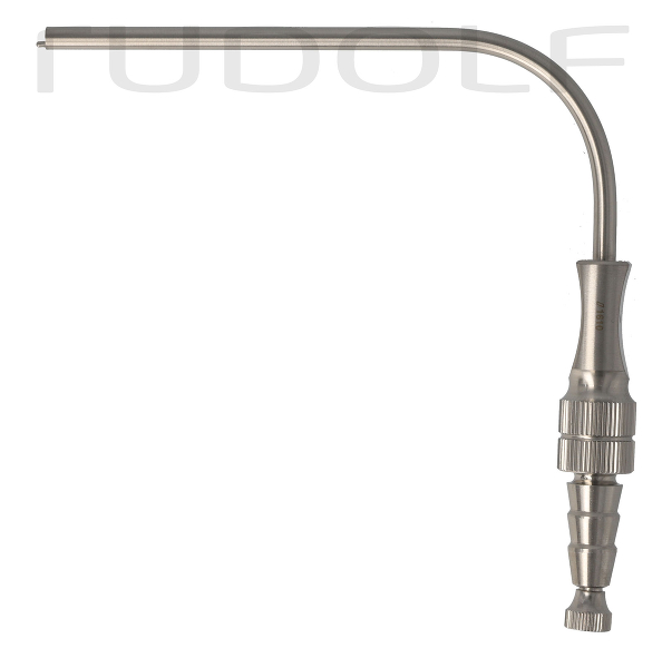 RU 6421-12 / Saugkanüle Fergusson, Ø 4,0 mm, 12Ch/Fr, 90° Gebogen, (Nl) 80 mm, m. Saugunter- Brechung, Luer-Bohrung, mit Mandrel