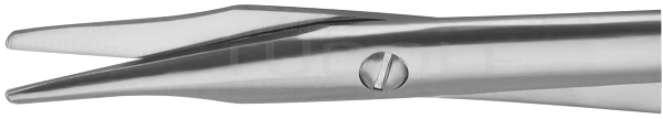 RU 2477-03 / Eye Scissors, Bl/Bl, Cvd. 9,5 cm, 3,75"