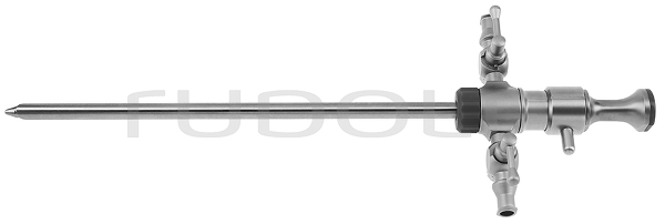 AT040-002 / Arthroskopschaft; mit Drehbarem Spülanschluß; 2 Hähne; Ø5,5mm
