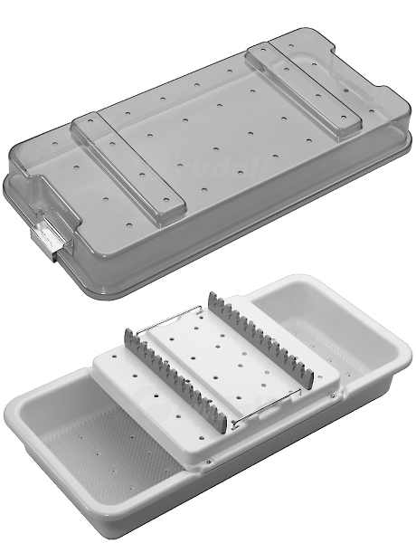 RU 8908-13 / Plastic Container for 12 Instruments 464x190x70 mm