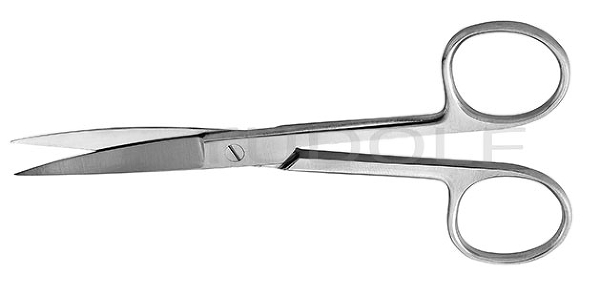 RU 1013-14 / Surgical Scissors, Sh/Sh, Cvd. 14,5 cm, 5,75"