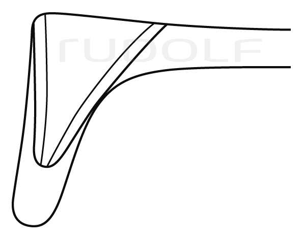 RU 8004-01 / Nasenspekulum Tieck, Figur 1, für Säuglinge, Schraubenschluss, 13 cm