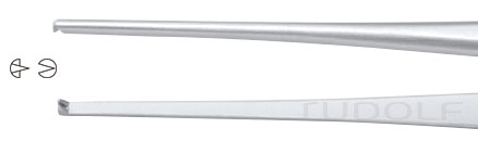 RU 4148-18 / Pinzette Chir., 1x2 Z., 1 mm, 17,5 cm