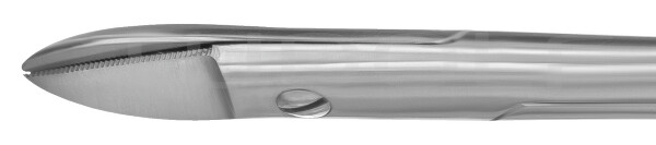 RU 2890-12 / Forbice Beebee Per Corona, Sm/Sm, Retta Dentellata, 12,0 cm