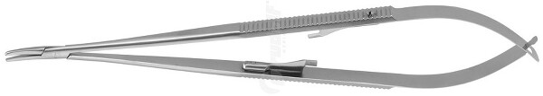 RU 5953-18 / Needle Holder Castroviejo Cvd., W. Ratchet, 1mm, 18cm, 7"