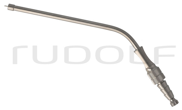 RU 6420-65 / Suction Tube Frazier, Ø 5,0mm, 15 Ch/Fr, (Wl) 100mm - 4", Ball Ended, W. CUT-OFF, LUER-HUB and Stylet