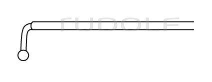 RU 8827-84 / Exploration Hook, Probe-Pointed, Middle Size, 24.5cm
 - 9 3/4"
