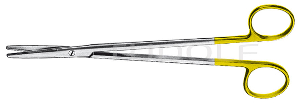 RU 1324-20 / Dissecting Scissors Metzenbaum, TC, Cvd., 20 cm -8"