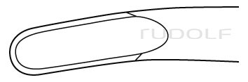 RU 5594-23 / Pince Gouge Ruskin, Courbée 23,5 cm, 6 mm
