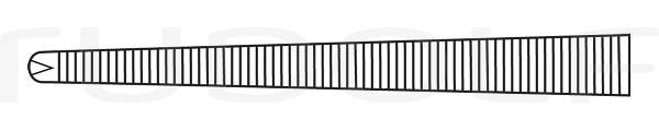 RU 3305-20 / Ligature Fcps Heiss, Str., 1x2T. 20 cm, 8"