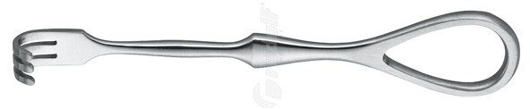 RU 4473-03 / Divaricatore Volkmann, Smusso, 3 Denti 11,5 cm