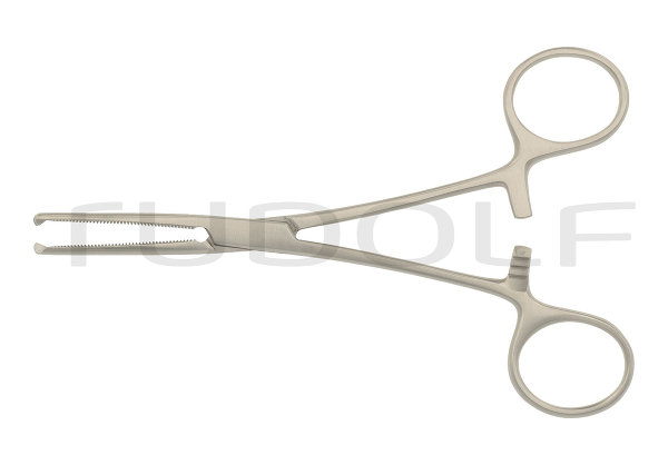 RU 3011-14 / Hemost. Fcps Ochsner-Kocher, Cvd., 1x2T. 14 cm, 5,5"