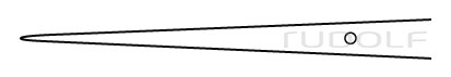 RU 4087-80T / Mikro-Pinzette Rhoton, Ger., Ti 18,0 cm, 0,4 mm