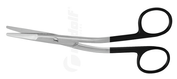 RU 2135-16M / Nasenschere Cottle, Abgewinkelt, MC, 16 cm