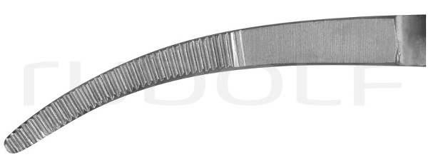 RU 3204-18 / Hemost. Fcps Nissen, Cvd. 18,5 cm, 7,25"