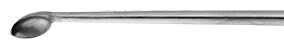AT304-026 / Cucchiaio, Ø3mm, 30°, Curvo Con Manico Fisso