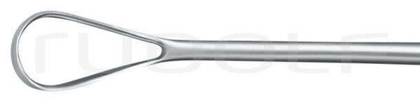 RU 7300-03 / Uterus-Kürette Sims, Biegsam, Scharf, 28,0 cm, Fig. 3,10 mm