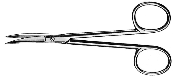 RU 1526-12 / Scissors Wagner, Sh/Sh, Cvd., (L) 12 cm - 4 3/4"