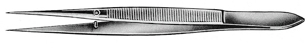 RU 4290-10 / Splitterpinzette, Ger., Glatt 10,5 cm