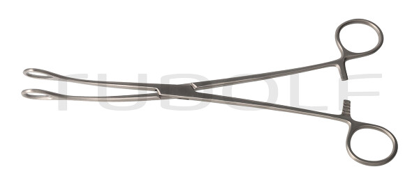 RU 3901-25 / Pinza Per Tamponi Förster, Curva, Liscia 25,0 cm