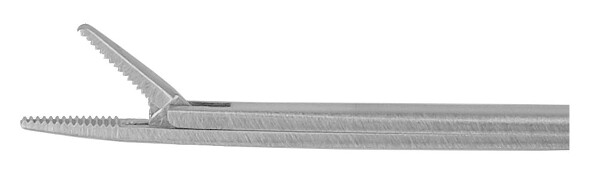 RU 7890-29 / Micro Pinza Auricular, Recta, Estriada 0,6 x 4 mm, 8 cm