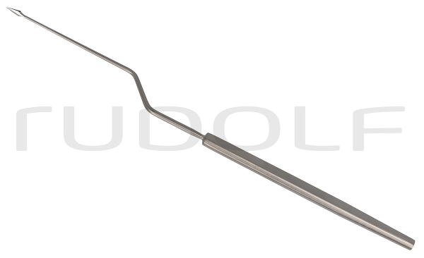 RU 7975-18 / Parazentesenadel Lucae, für Kinder, Bajonettförmig, 18 cm