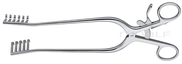 RU 4727-25 / Retractor Weitlaner, Blunt 25cm
, 10", 5x6 Teeth