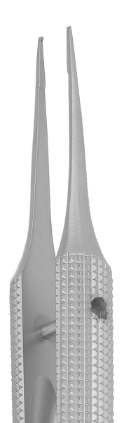 RU 4068-32 / Mikro-Pinzette, Ger., 1x2Z. Fadenplatte 6x0,4 mm, 15,0 cm