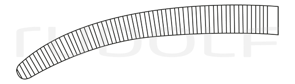 RU 3433-45 / Clamp Fcps Faure, Cvd. 25 cm, 10"