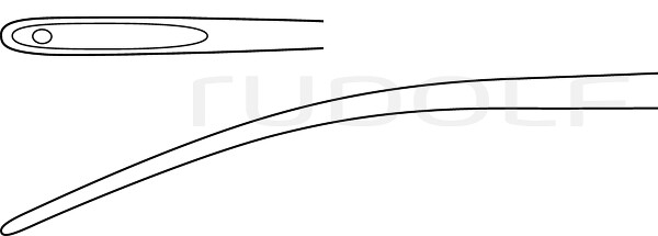 RU 6123-20 / Unterbindungsnadel Biegbar