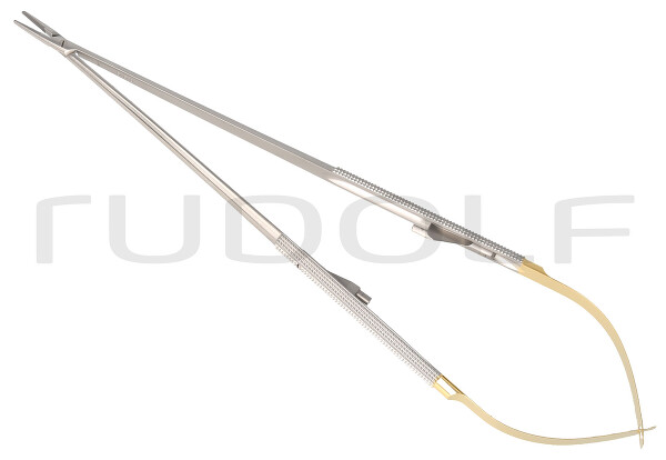 RU 5866-52 / Needle Holder Castroviejo/Barraquer, Str. TC, W. Ratchet, 23cm, 9"