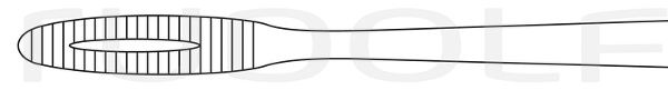 RU 3860-20 / Dressing Forceps Gross-Maier, Straight, with Ratchet, (L) 20 cm - 8"