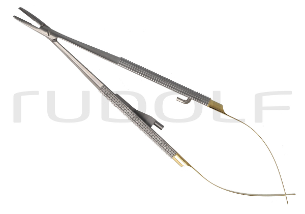 RU 5866-13 / Portaghi Castroviejo/Barraquer, Curvo TC, Con Cremagliera, 14cm
