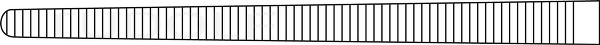 RU 3270-24 / Pinza Emostatica Sarot, Retta 24,0 cm