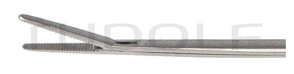 RU 7893-11/06 / Micro Ear Forceps, Straight, Serrated, Shaft Length 8 cm - 3 1/4",