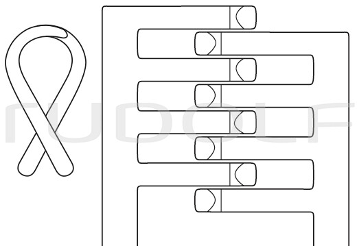 RU 4743-41 / Wundsperrer Beckmann-Adson, Halbscharf 4x4Z., 31,0 cm