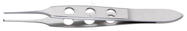 RU 9857-08 / Pinza Per L'iride Bishop-Harman, 1x2D Retta, 8,5cm